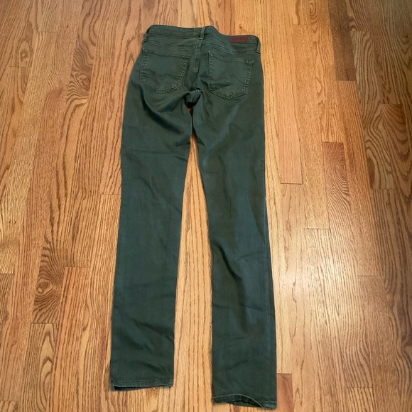 Adriano Goldschmidt Jeans, The Prima, Mid-rise Cigarette Leg, Army Green, Sz 24R - Picture 12 of 16